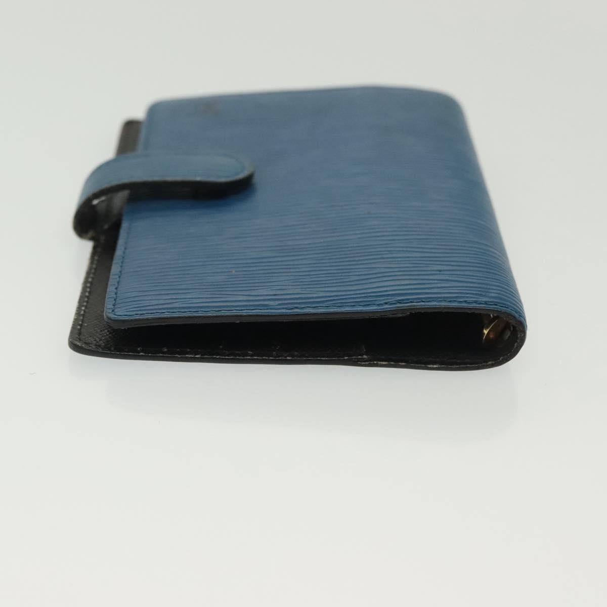LOUIS VUITTON Epi Agenda PM Day Planner Cover Blue R20055 LV Auth 139624