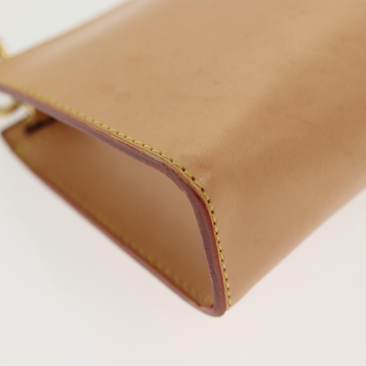 LOUIS VUITTON Nomad Cava Amble PM Pouch Leather Beige M92502 LV Auth 139626