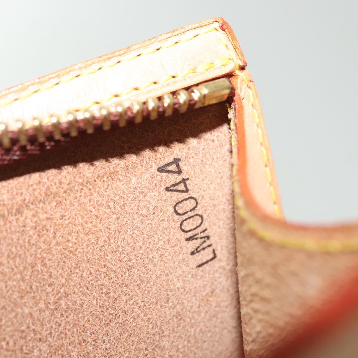LOUIS VUITTON Nomad Cava Amble PM Pouch Leather Beige M92502 LV Auth 139626