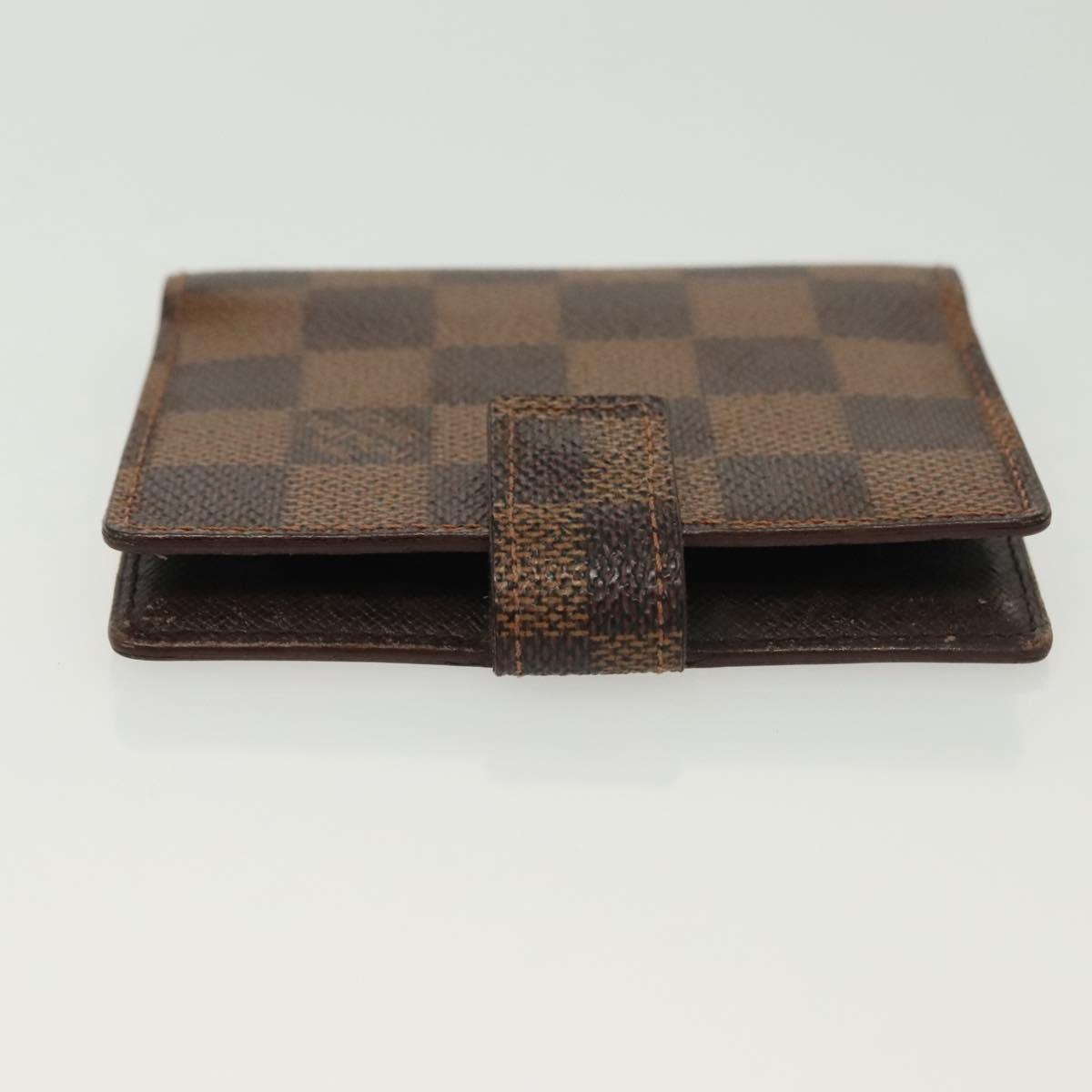 LOUIS VUITTON Damier Ebene Agenda Mini Day Planner Cover R20705 LV Auth 139627