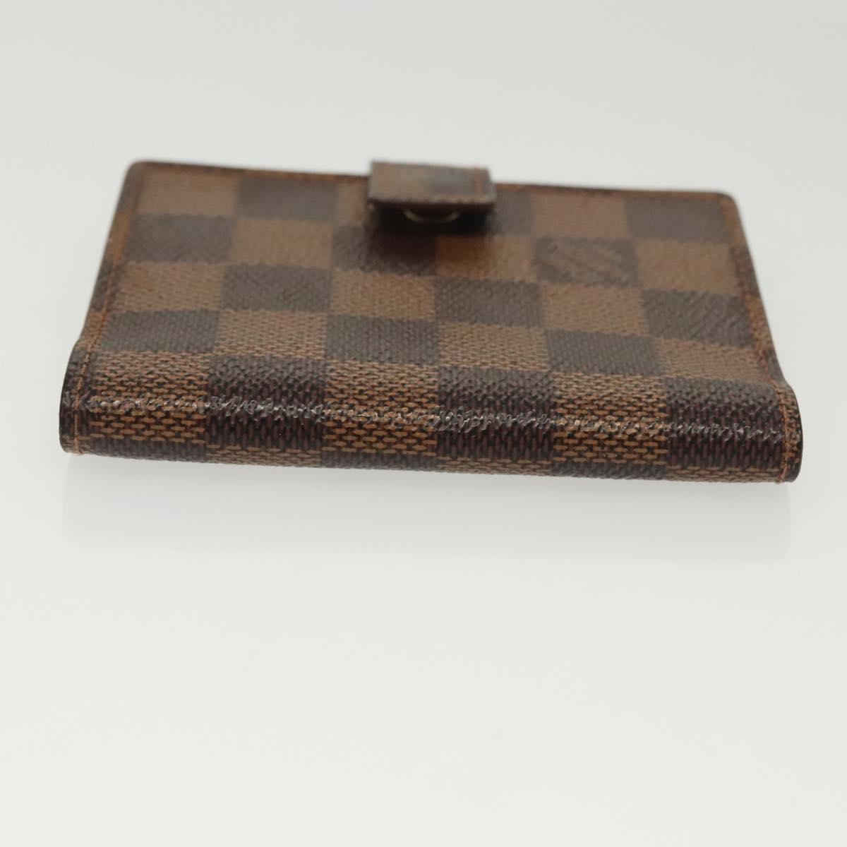 LOUIS VUITTON Damier Ebene Agenda Mini Day Planner Cover R20705 LV Auth 139627