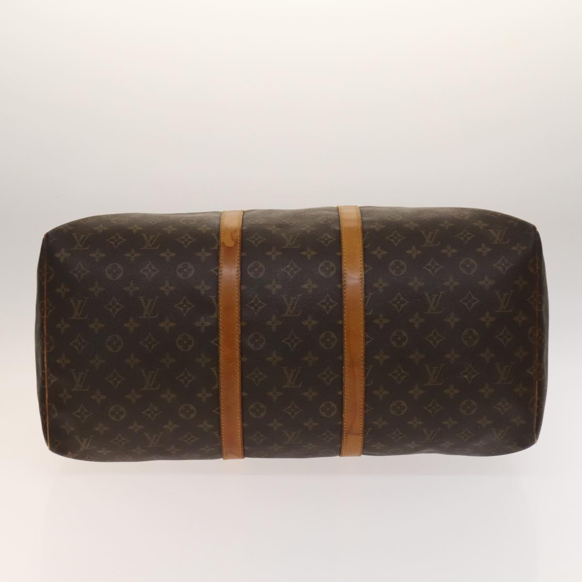LOUIS VUITTON Monogram Keepall 55 Boston Bag M41424 LV Auth 139639