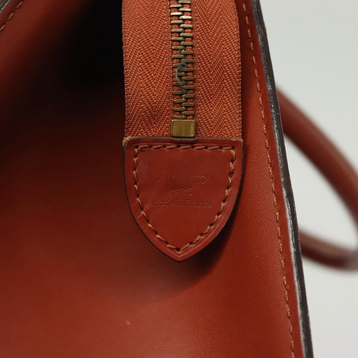 LOUIS VUITTON Epi Riviera Hand Bag Brown M48183 LV Auth 139641