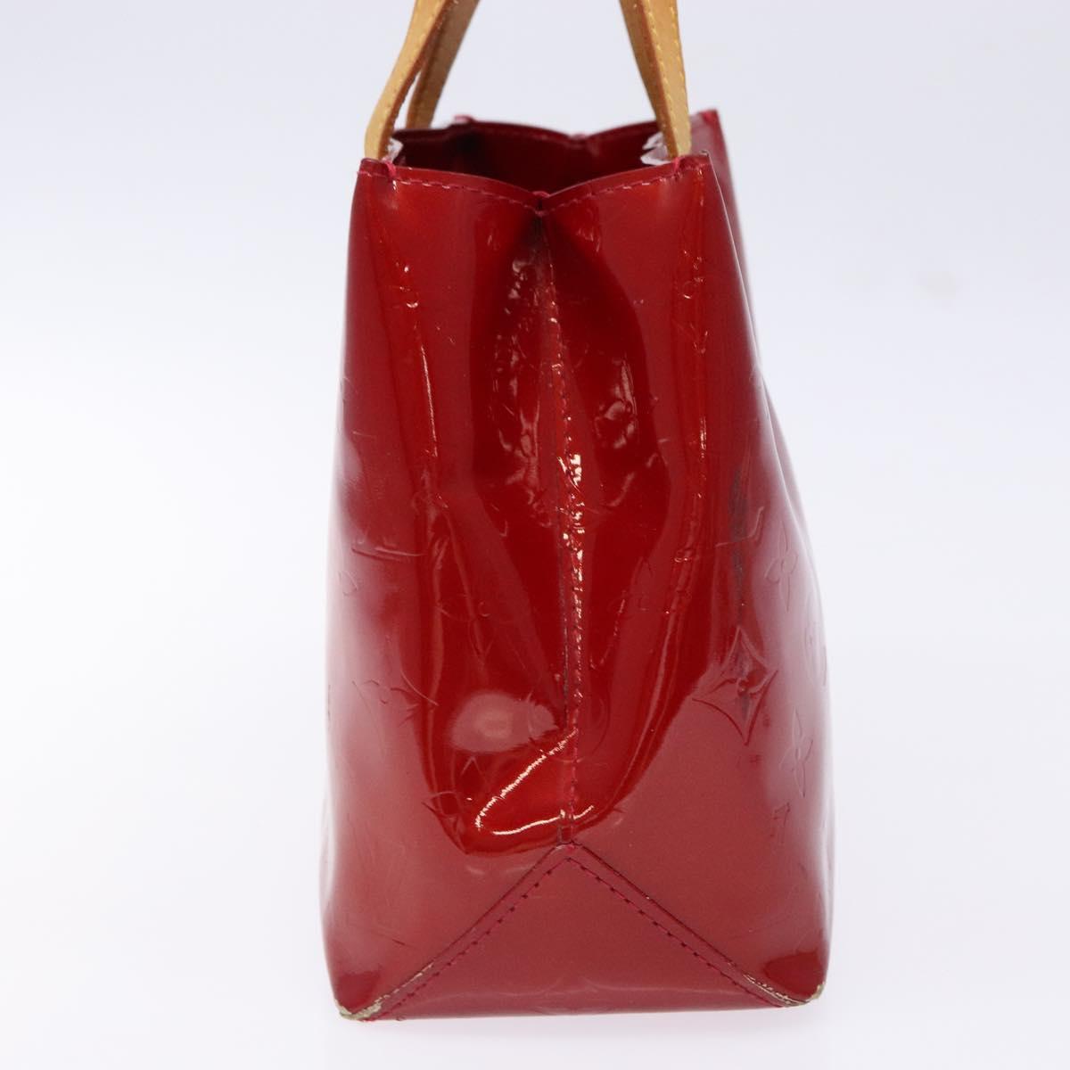 LOUIS VUITTON Monogram Vernis Reade PM Hand Bag Pomme D'amour M91990 Auth 139642