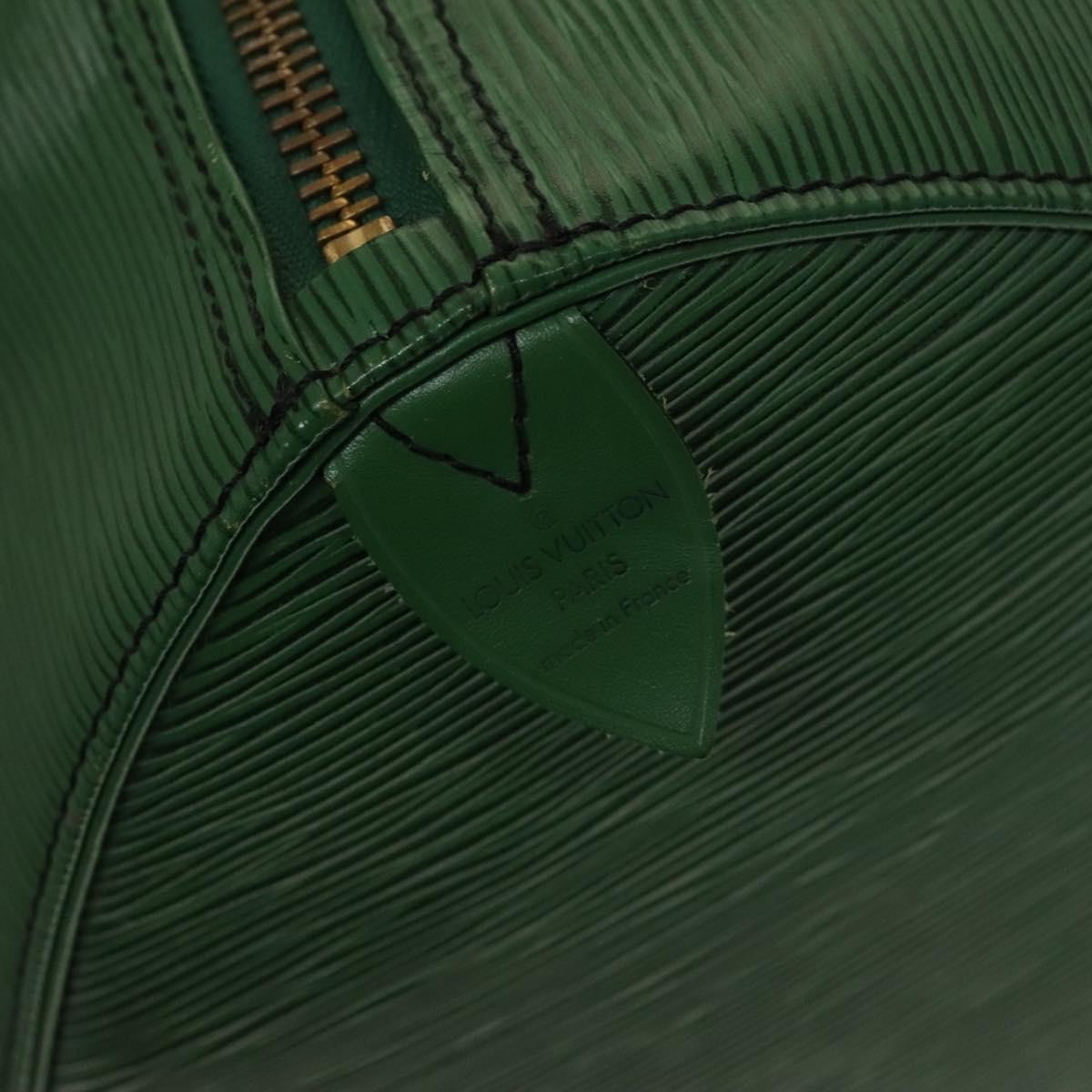 LOUIS VUITTON Epi Keepall 50 Boston Bag Green M42964 LV Auth 139669