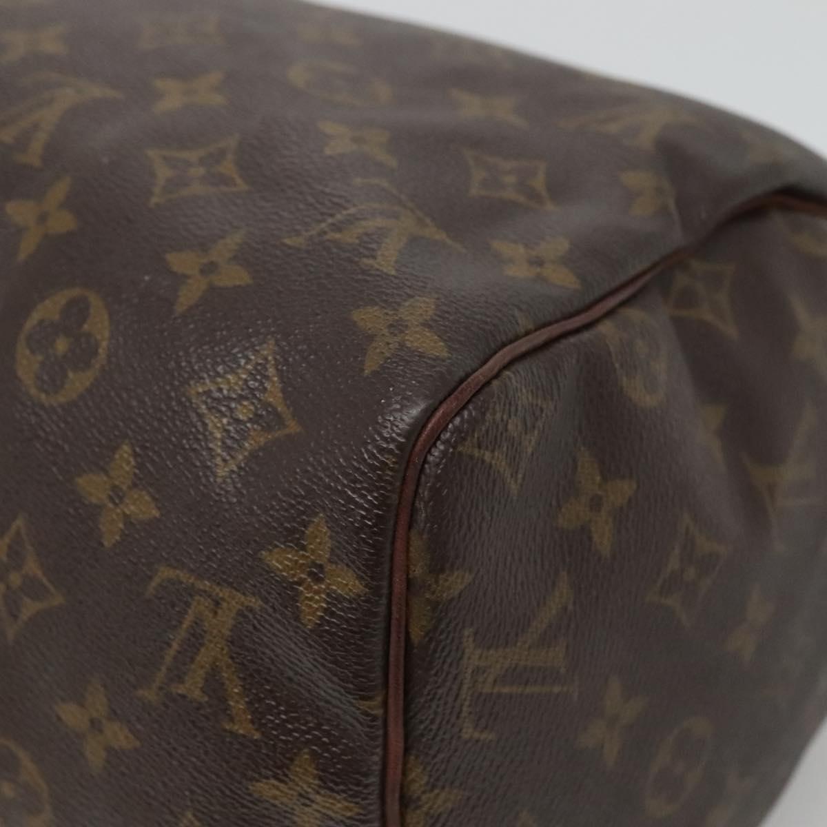 LOUIS VUITTON Monogram Speedy 30 Hand Bag M41526 LV Auth 139675