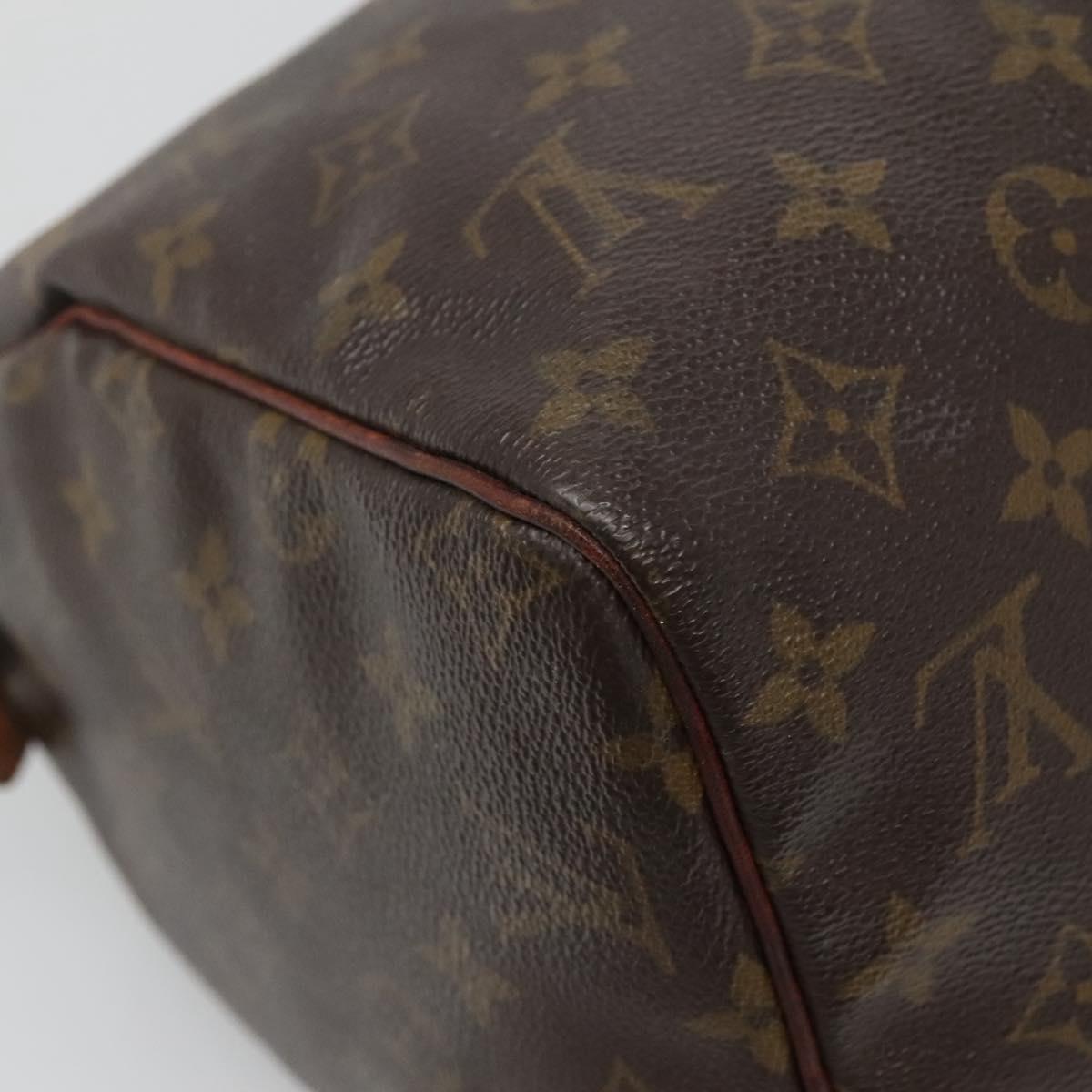 LOUIS VUITTON Monogram Speedy 30 Hand Bag M41526 LV Auth 139675