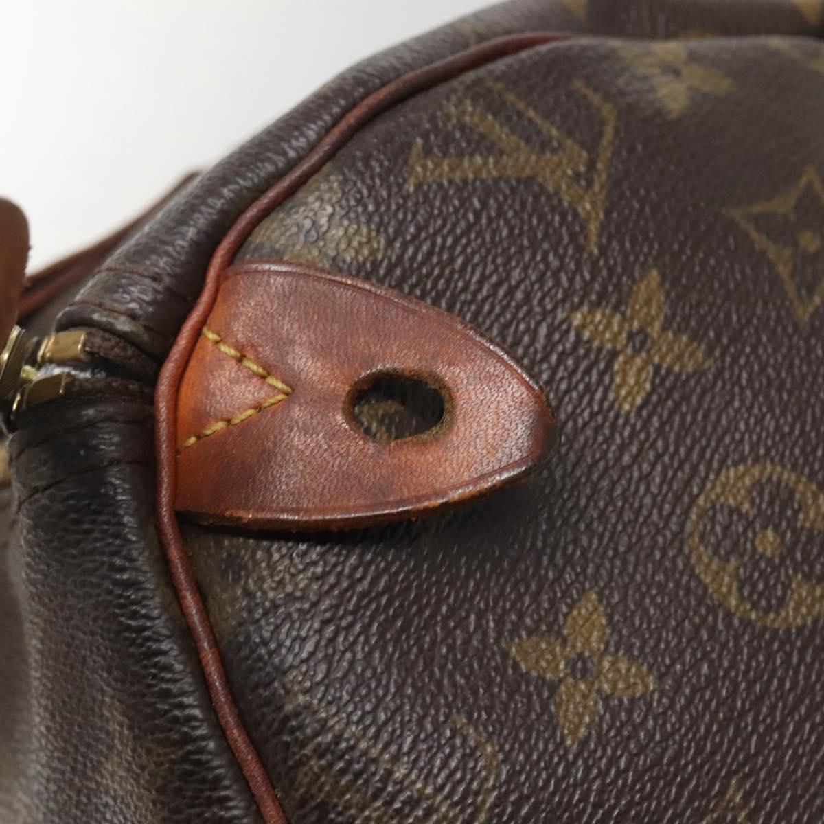 LOUIS VUITTON Monogram Speedy 30 Hand Bag M41526 LV Auth 139675