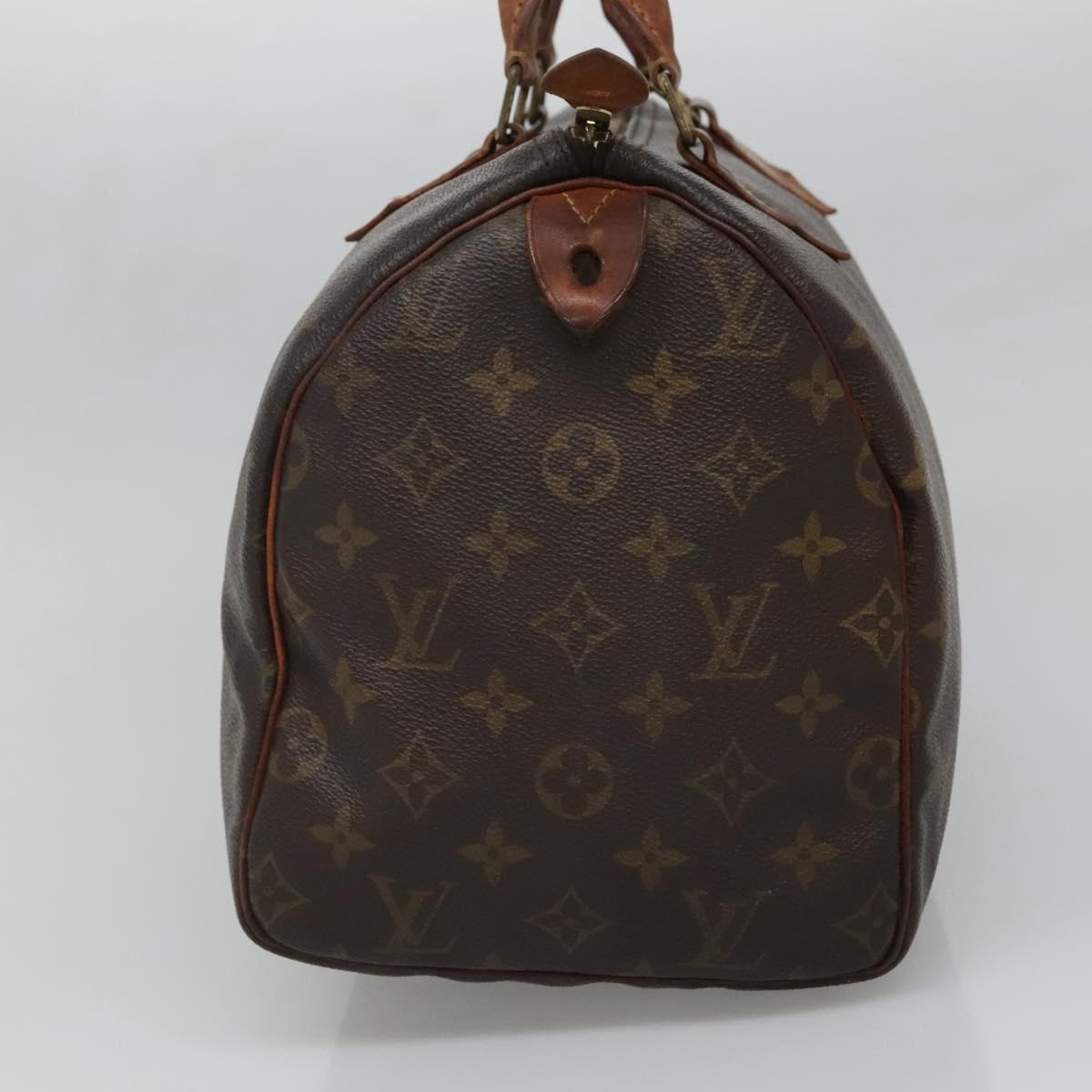 LOUIS VUITTON Monogram Speedy 30 Hand Bag M41526 LV Auth 139675
