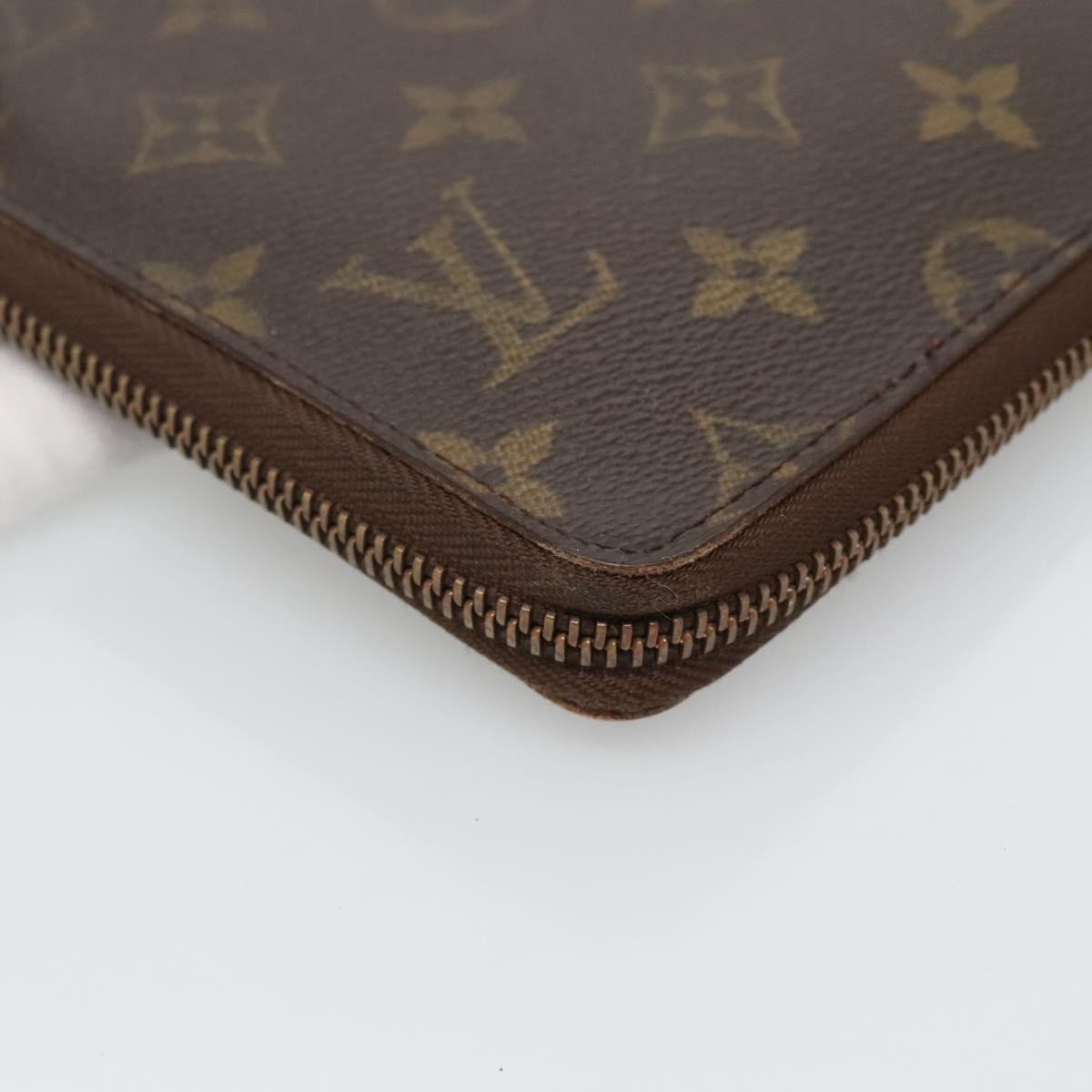 LOUIS VUITTON Monogram Organizer De Voyage Travel Case M60120 LV Auth 139687