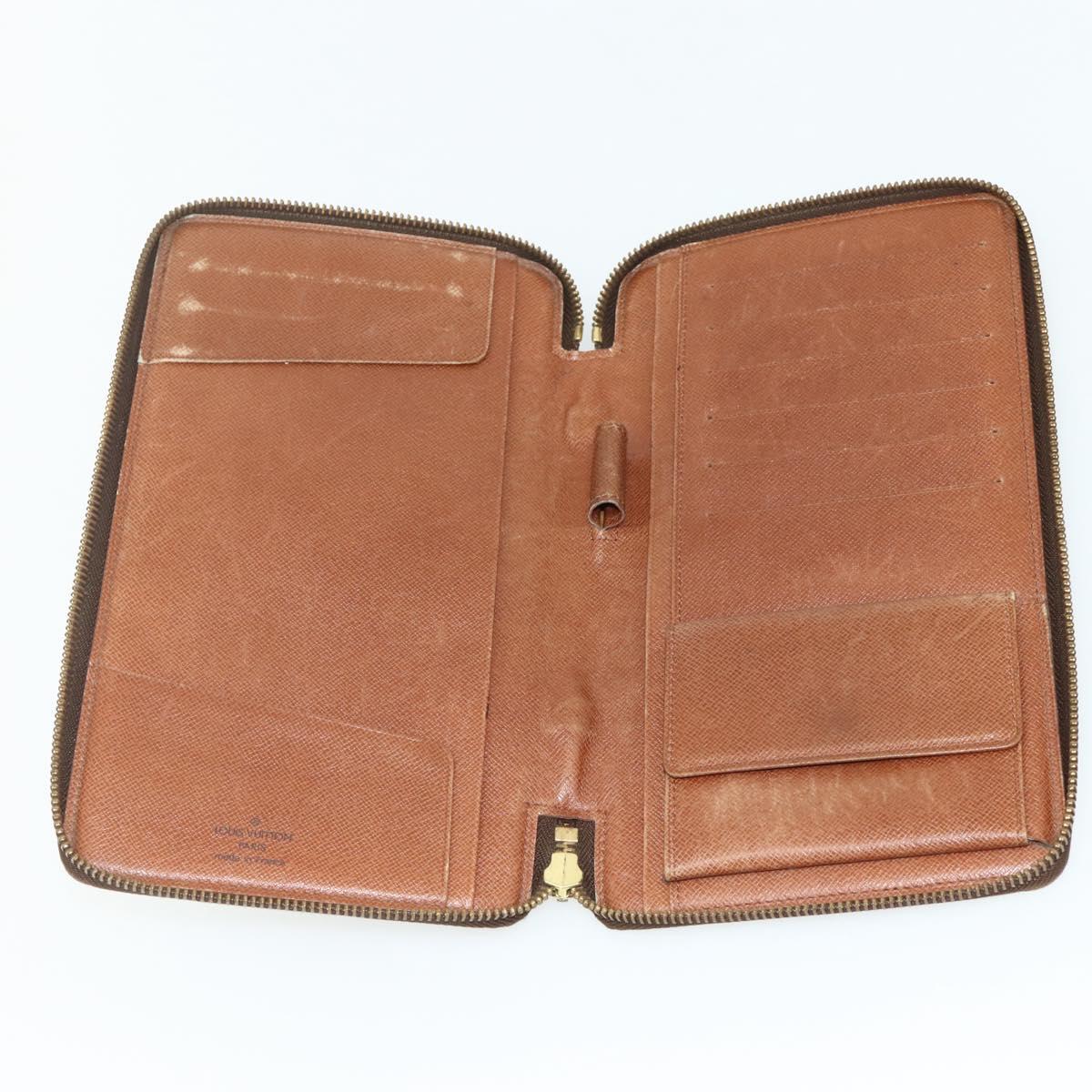 LOUIS VUITTON Monogram Organizer De Voyage Travel Case M60120 LV Auth 139687