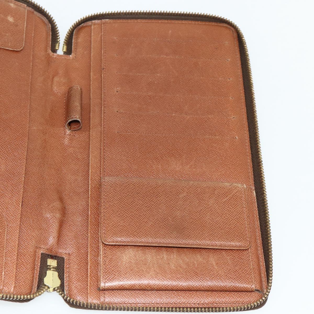 LOUIS VUITTON Monogram Organizer De Voyage Travel Case M60120 LV Auth 139687