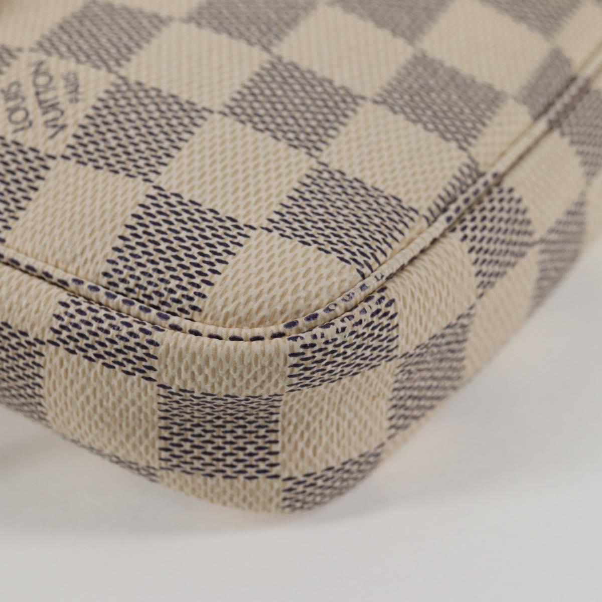 LOUIS VUITTON Damier Azur Pochette Accessoires Pouch N51986 LV Auth 139701V