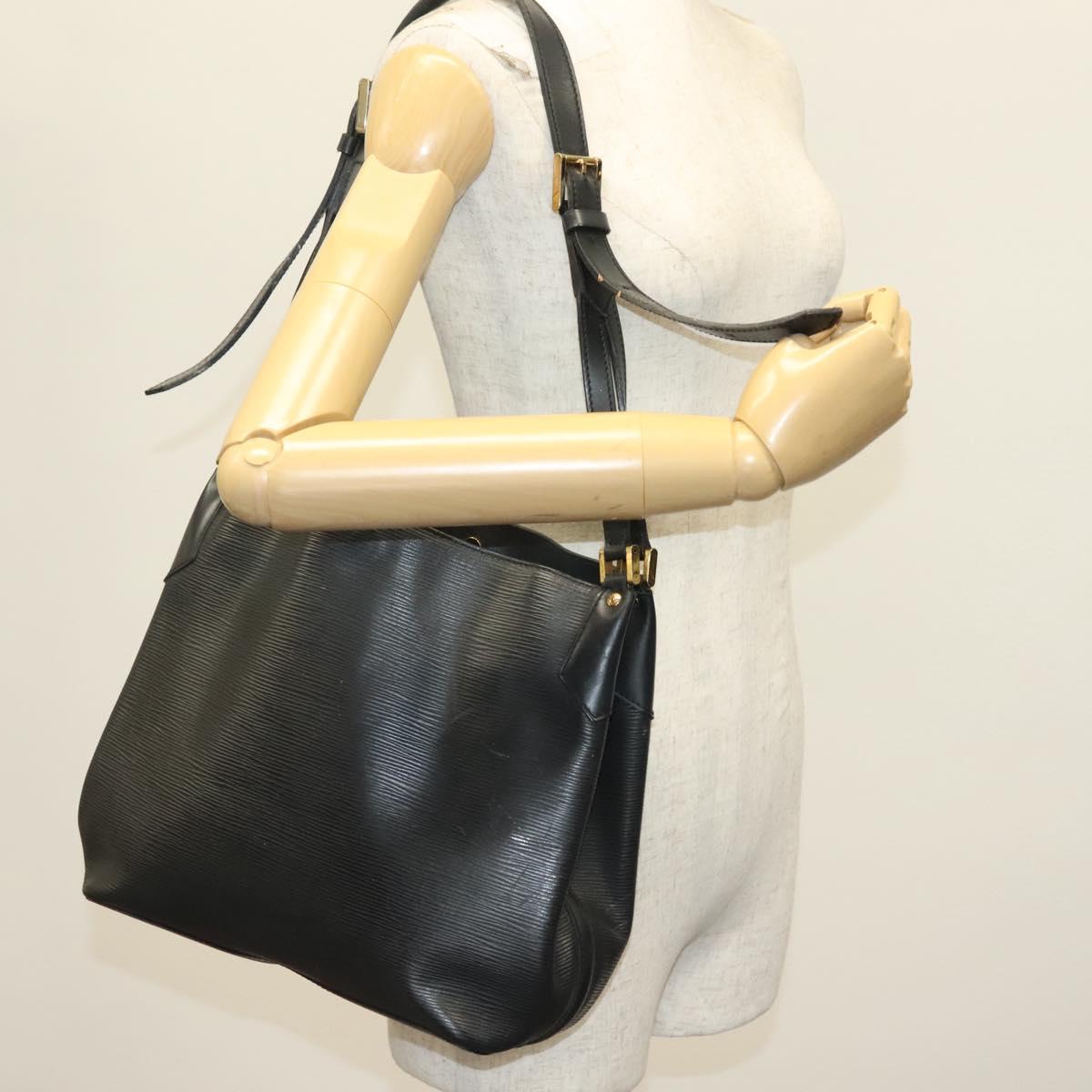 LOUIS VUITTON Epi Mandala MM Shoulder Bag Black M58892 LV Auth 139702