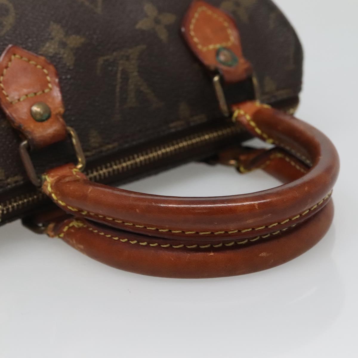 LOUIS VUITTON Monogram Mini Speedy Hand Bag M41534 LV Auth 139724