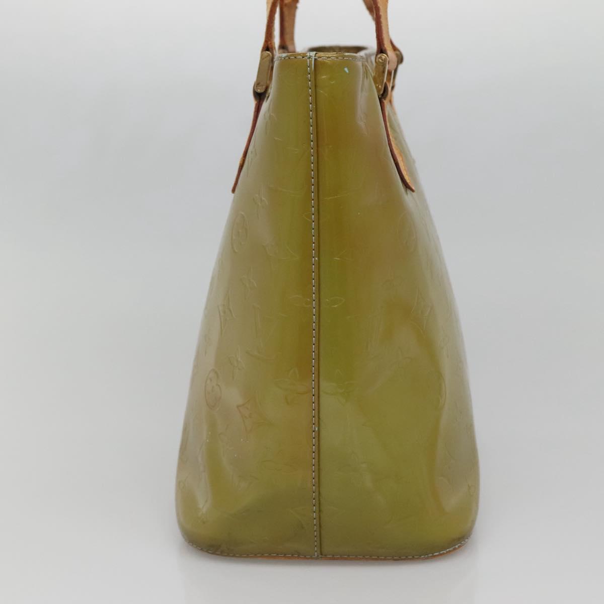 LOUIS VUITTON Monogram Vernis Houston Hand Bag Baby Blue M91005 LV Auth 139736