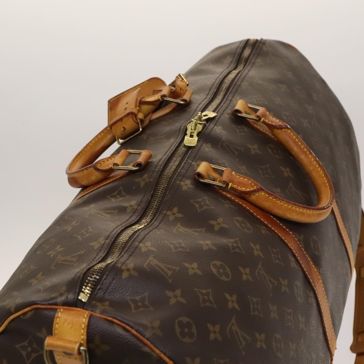 LOUIS VUITTON Monogram Keepall Bandouliere 60 Boston Bag M41412 LV Auth 139748