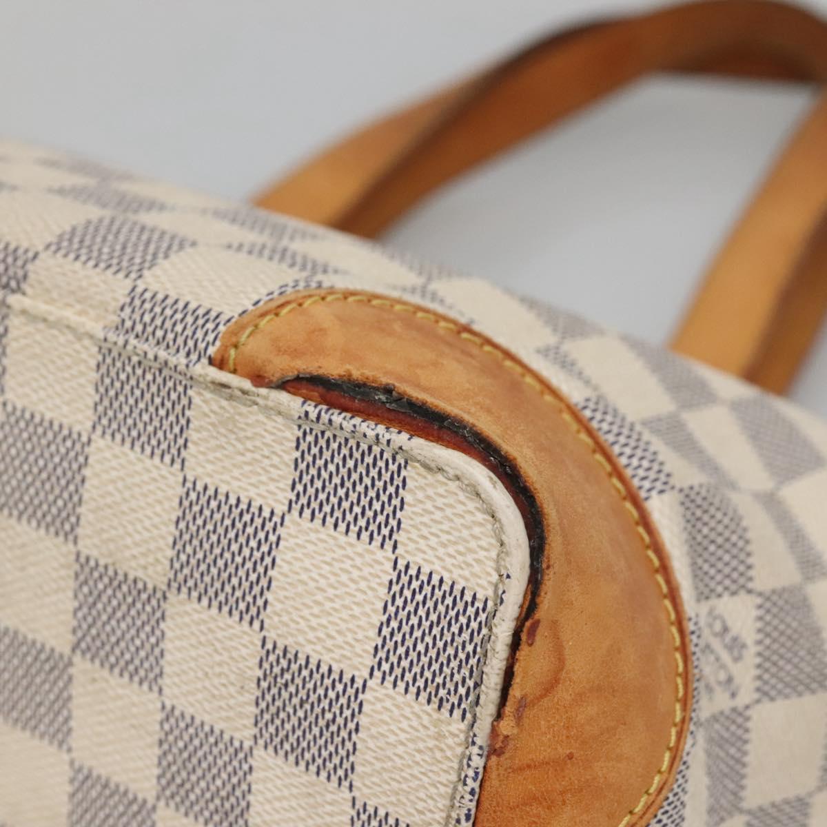 LOUIS VUITTON Damier Azur Hampstead PM Tote Bag N51207 LV Auth 139756