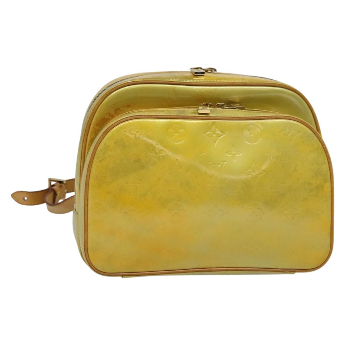 LOUIS VUITTON Monogram Vernis Marley Backpack Gris M91038 LV Auth 139758