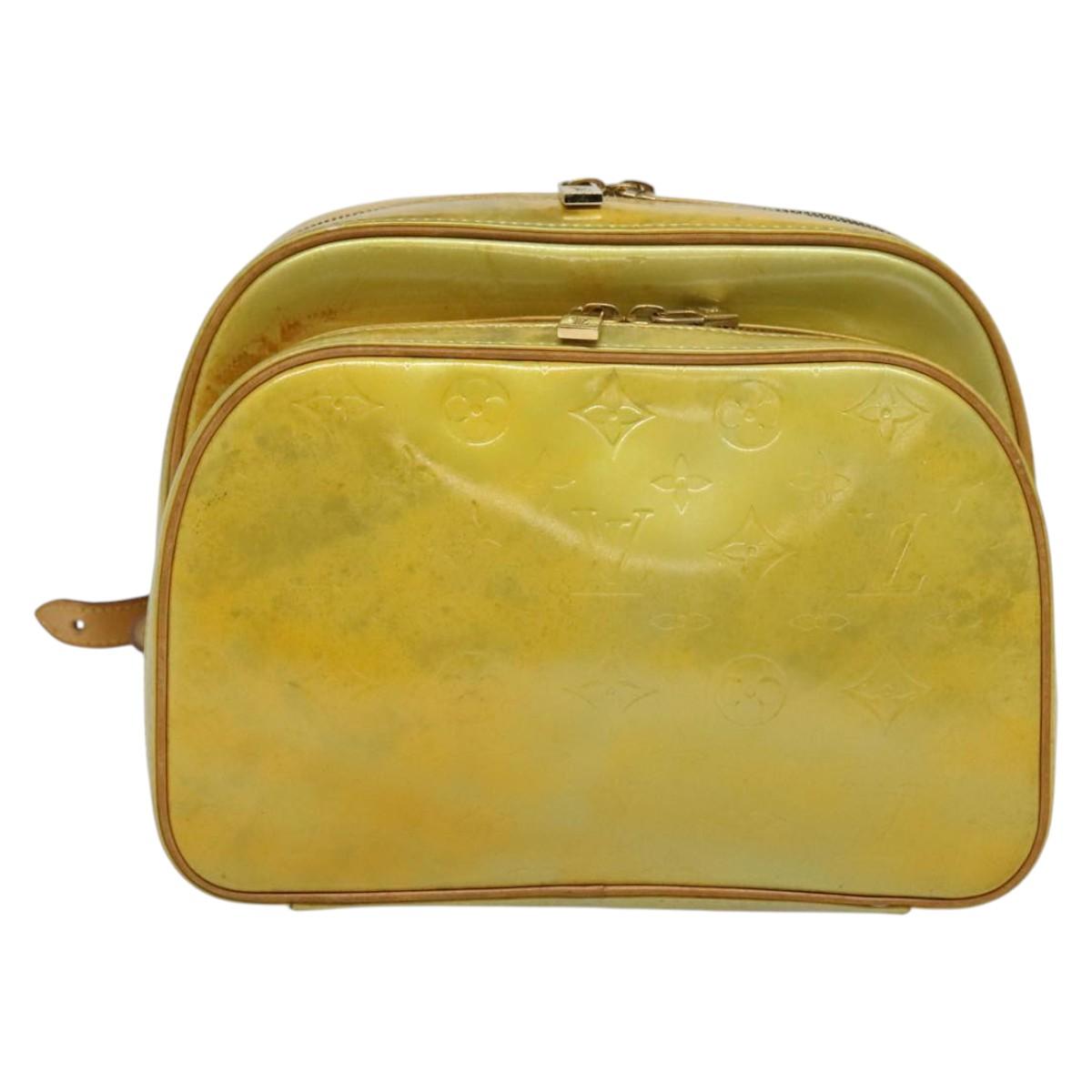 LOUIS VUITTON Monogram Vernis Marley Backpack Gris M91038 LV Auth 139758