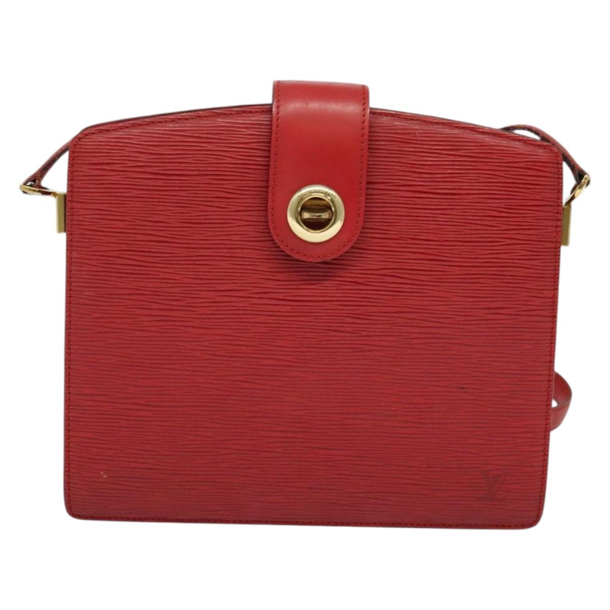 LOUIS VUITTON Epi Capuchin Shoulder Bag Red M52347 LV Auth 139777