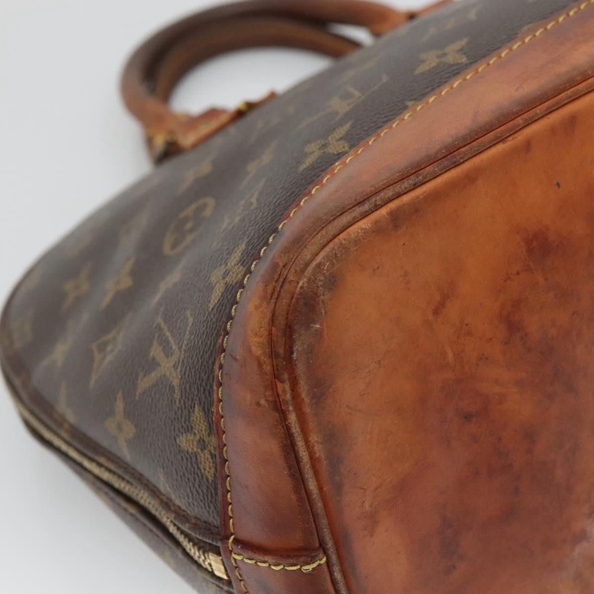 LOUIS VUITTON Monogram Alma Hand Bag M51130 LV Auth 139784