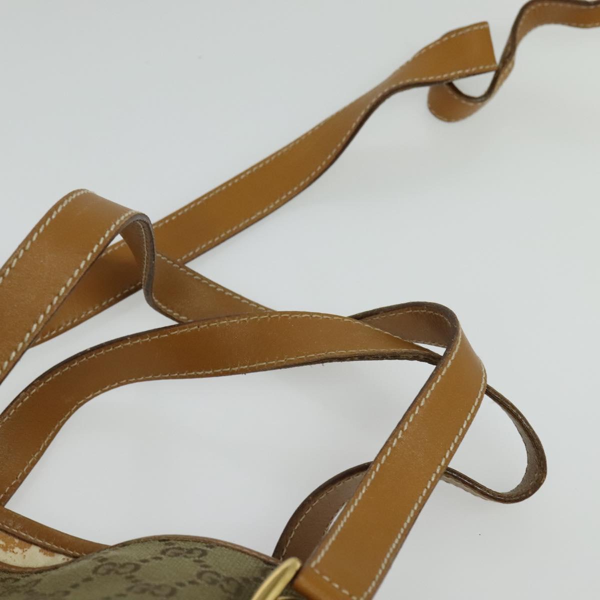 GUCCI GG Canvas Shoulder Bag 2way Beige Gold 000 3444 0282 Auth 139822