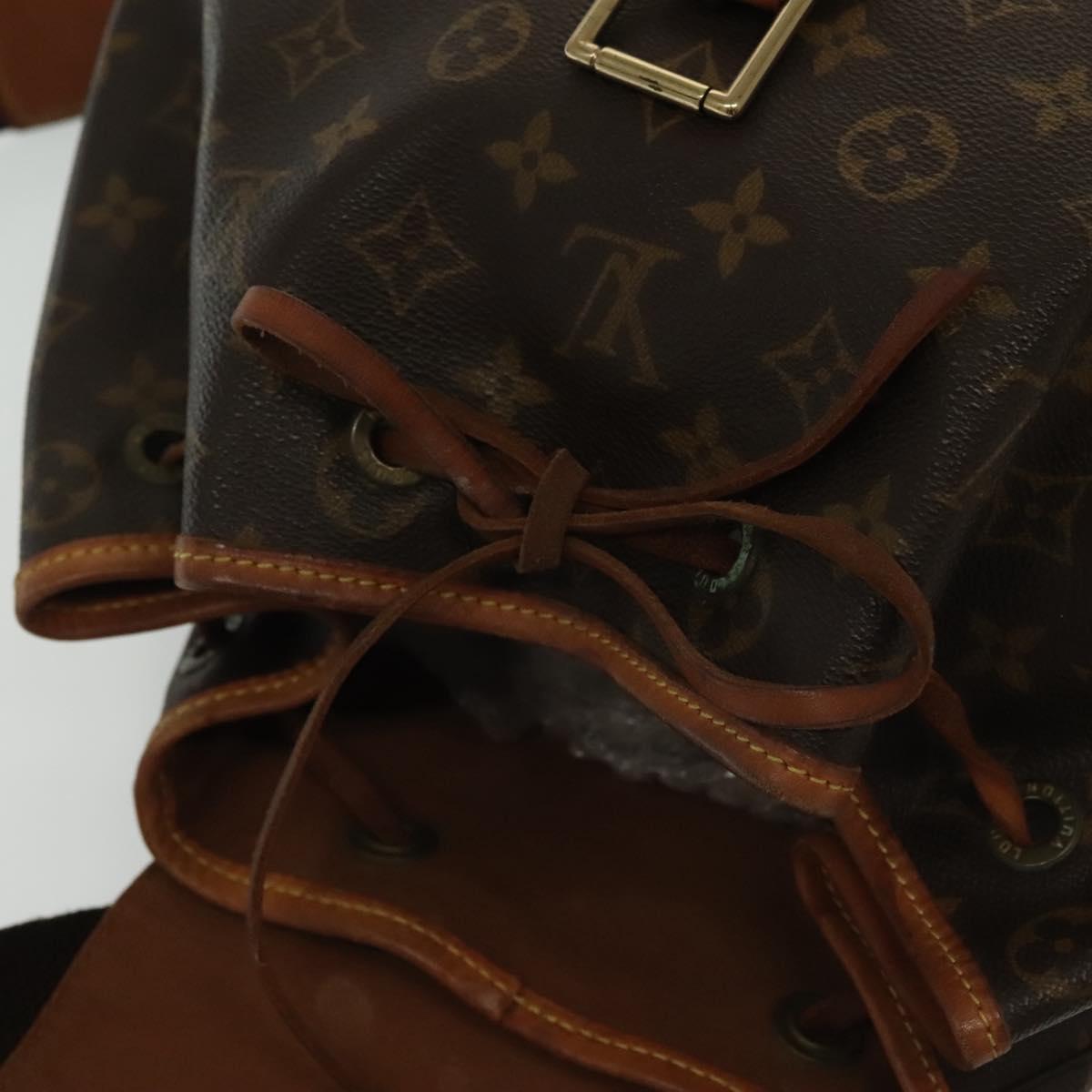 LOUIS VUITTON Monogram Montsouris GM Backpack M51135 LV Auth 139827
