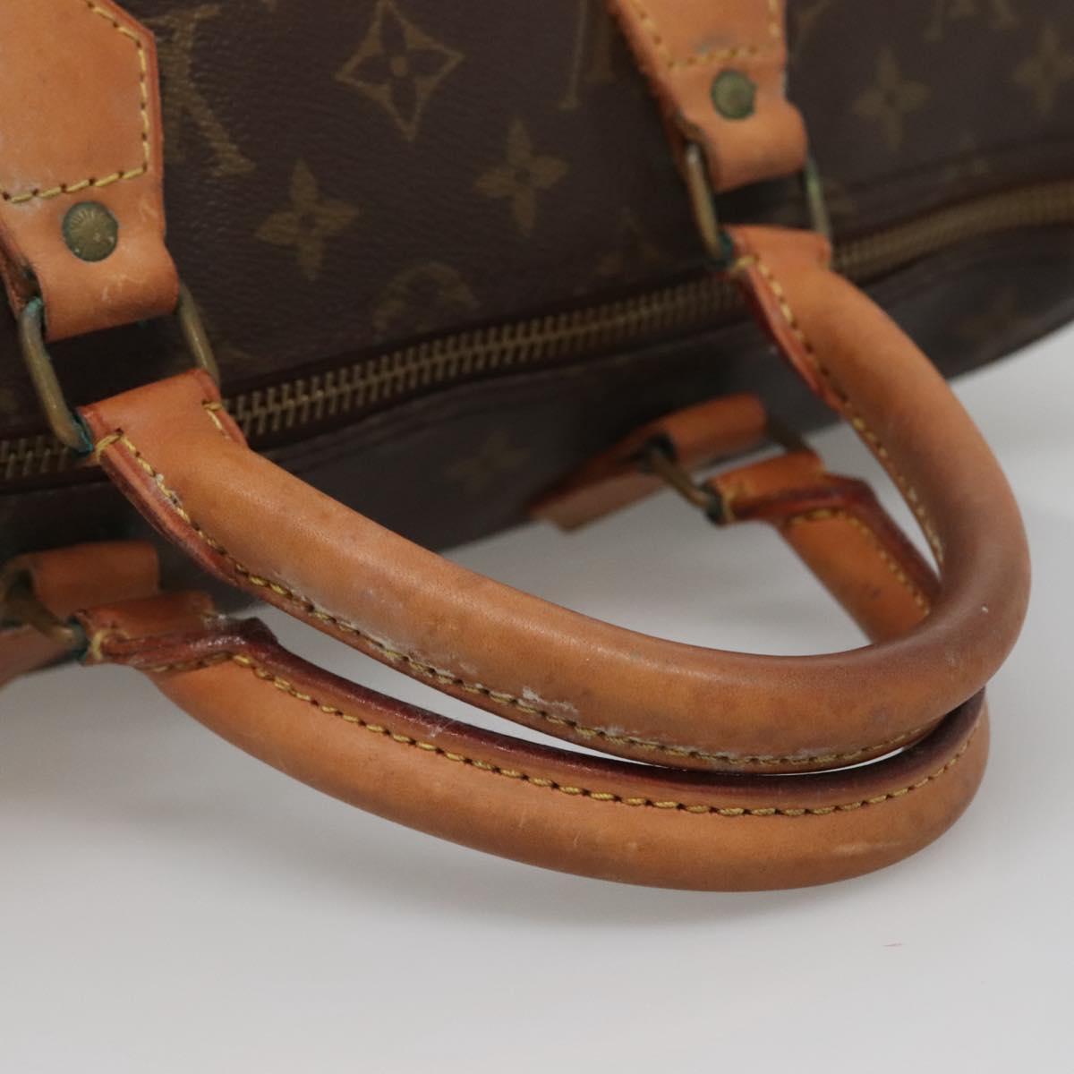 LOUIS VUITTON Monogram Speedy 35 Hand Bag M41524 LV Auth 139832