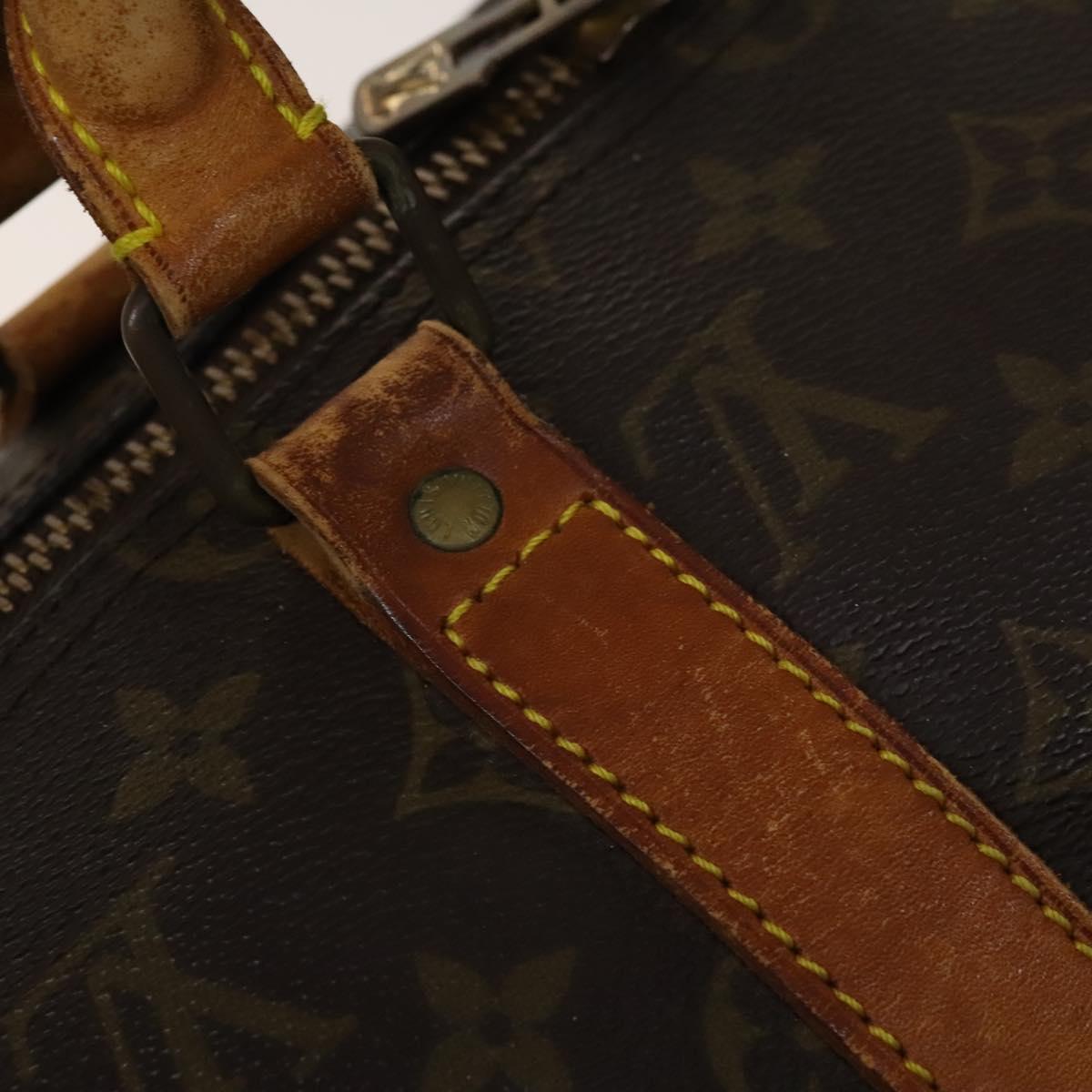 LOUIS VUITTON Monogram Keepall Bandouliere 50 Boston Bag M41416 LV Auth 139834