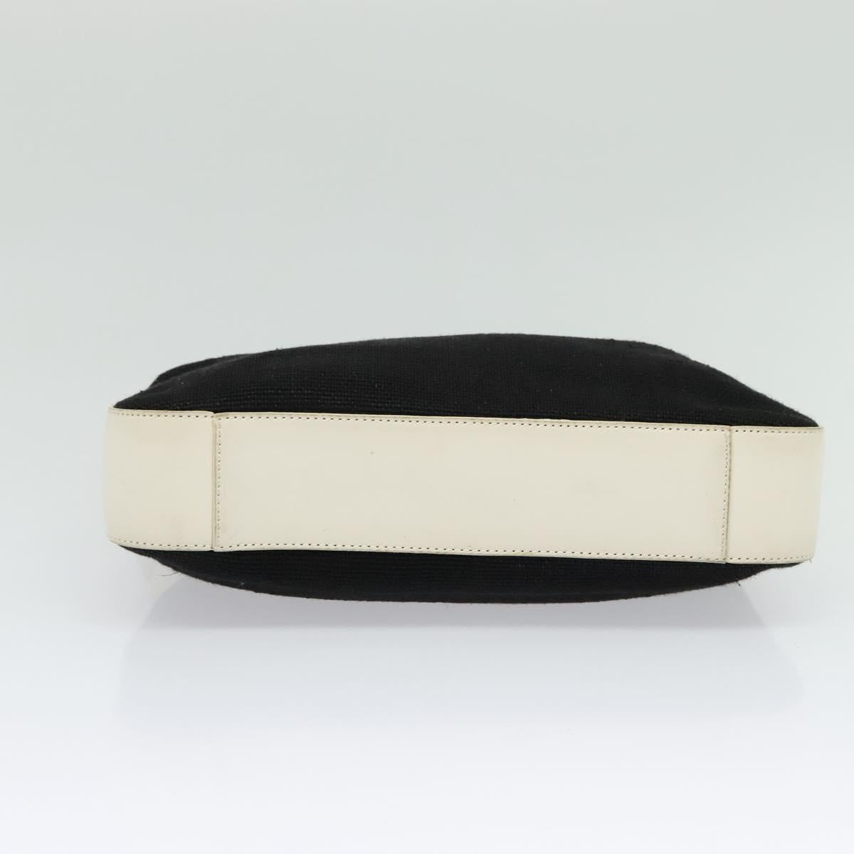 GUCCI Shoulder Bag Canvas Black Silver 001 3812 Auth 139851