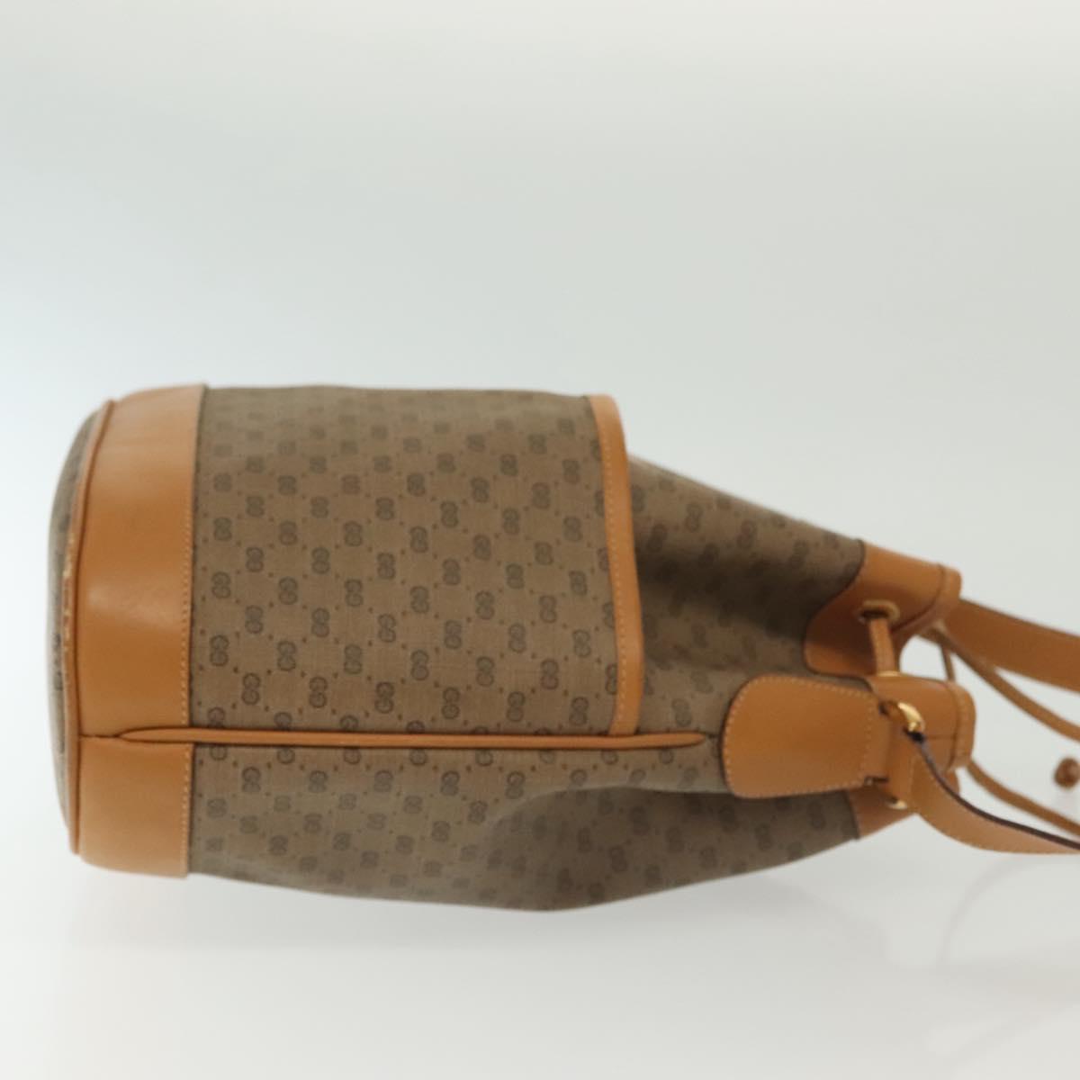 GUCCI Micro GG Supreme Shoulder Bag PVC Beige Gold 001 165 0937 Auth 139853