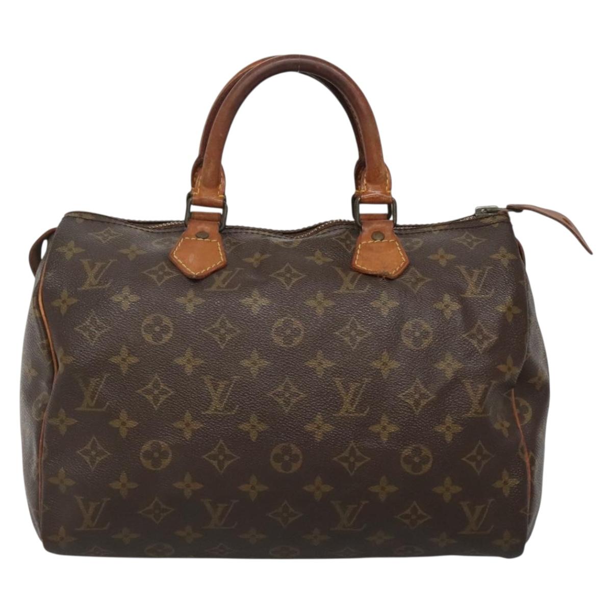 LOUIS VUITTON Monogram Speedy 30 Hand Bag M41526 LV Auth 139871