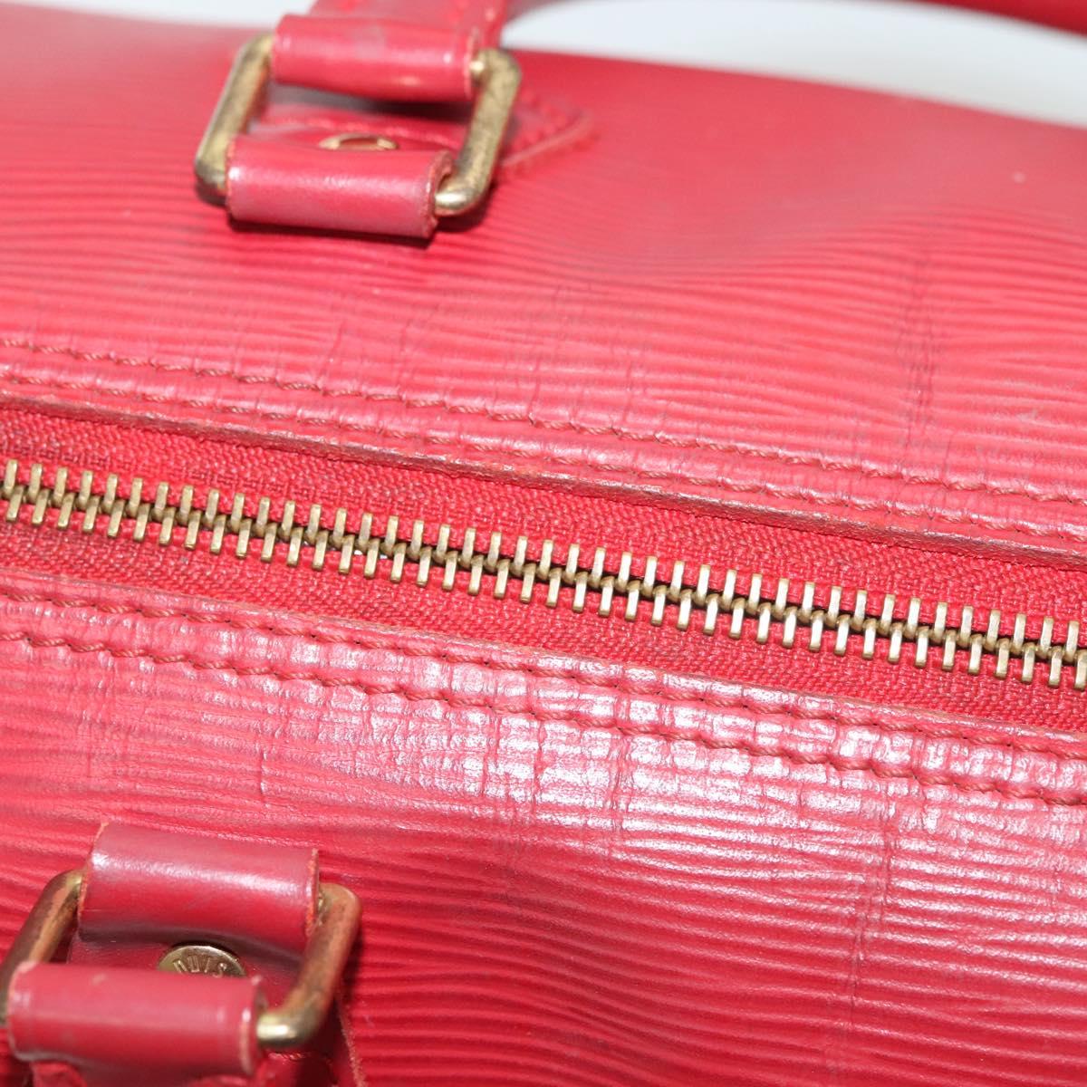 LOUIS VUITTON Epi Speedy 25 Hand Bag Castilian Red M43017 LV Auth 139881