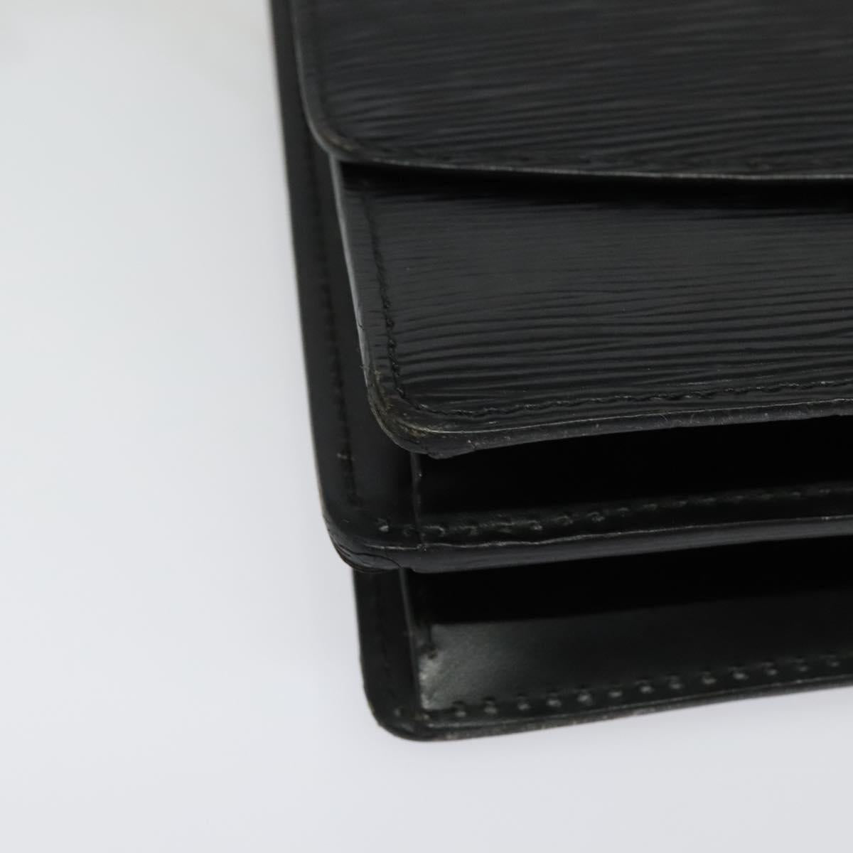 LOUIS VUITTON Epi Grenel Shoulder Bag Black M52362 LV Auth 139883