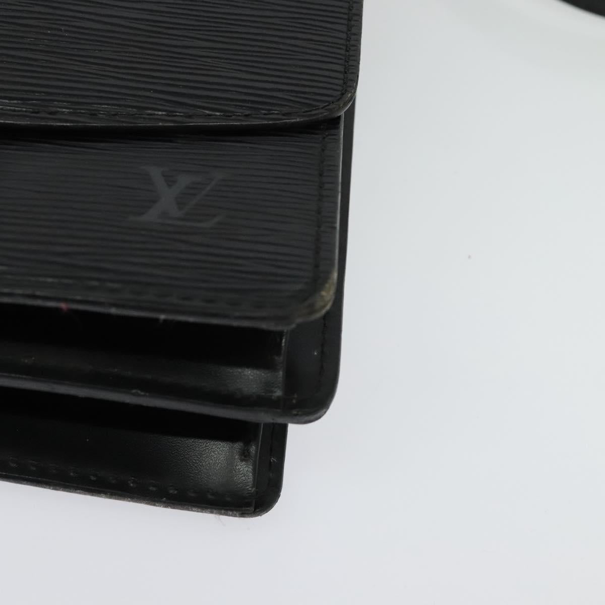 LOUIS VUITTON Epi Grenel Shoulder Bag Black M52362 LV Auth 139883