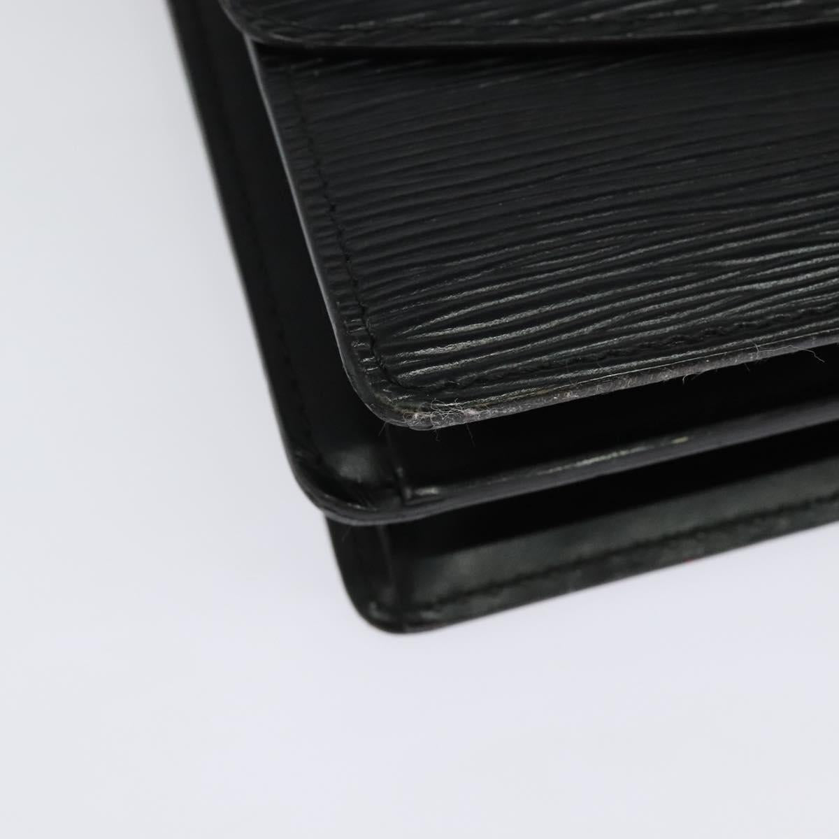 LOUIS VUITTON Epi Grenel Shoulder Bag Black M52362 LV Auth 139883