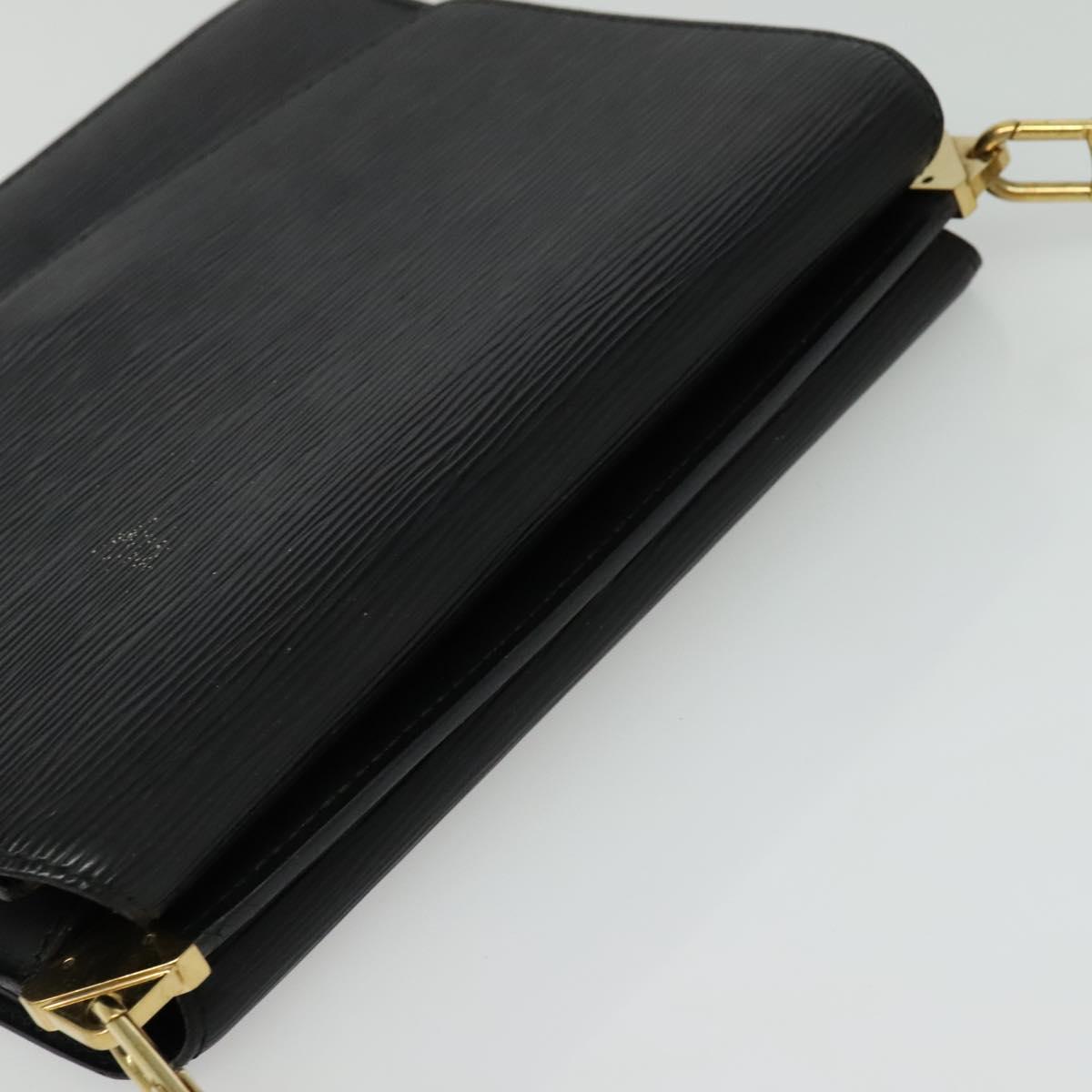 LOUIS VUITTON Epi Grenel Shoulder Bag Black M52362 LV Auth 139883