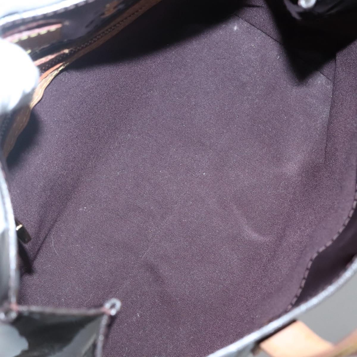 LOUIS VUITTON Monogram Vernis Reade PM Hand Bag Amarante M91993 LV Auth 139897