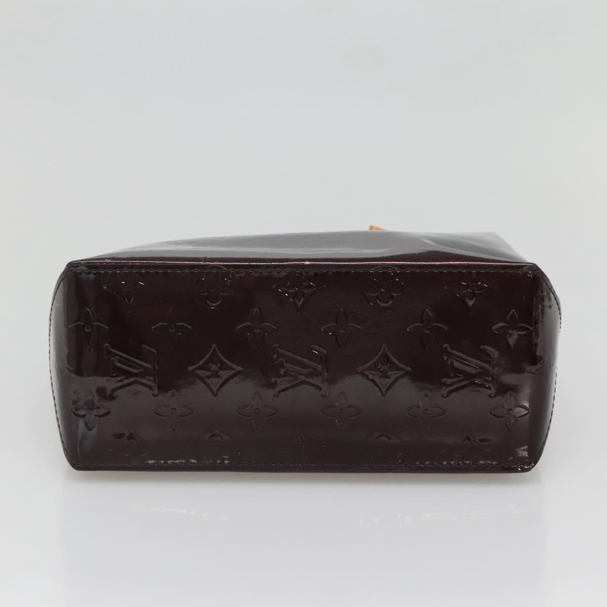 LOUIS VUITTON Monogram Vernis Reade PM Hand Bag Amarante M91993 LV Auth 139897