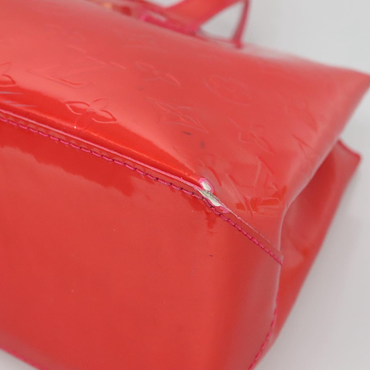 LOUIS VUITTON Monogram Vernis Wilshire PM Hand Bag Rose Pop M93643 Auth 139915