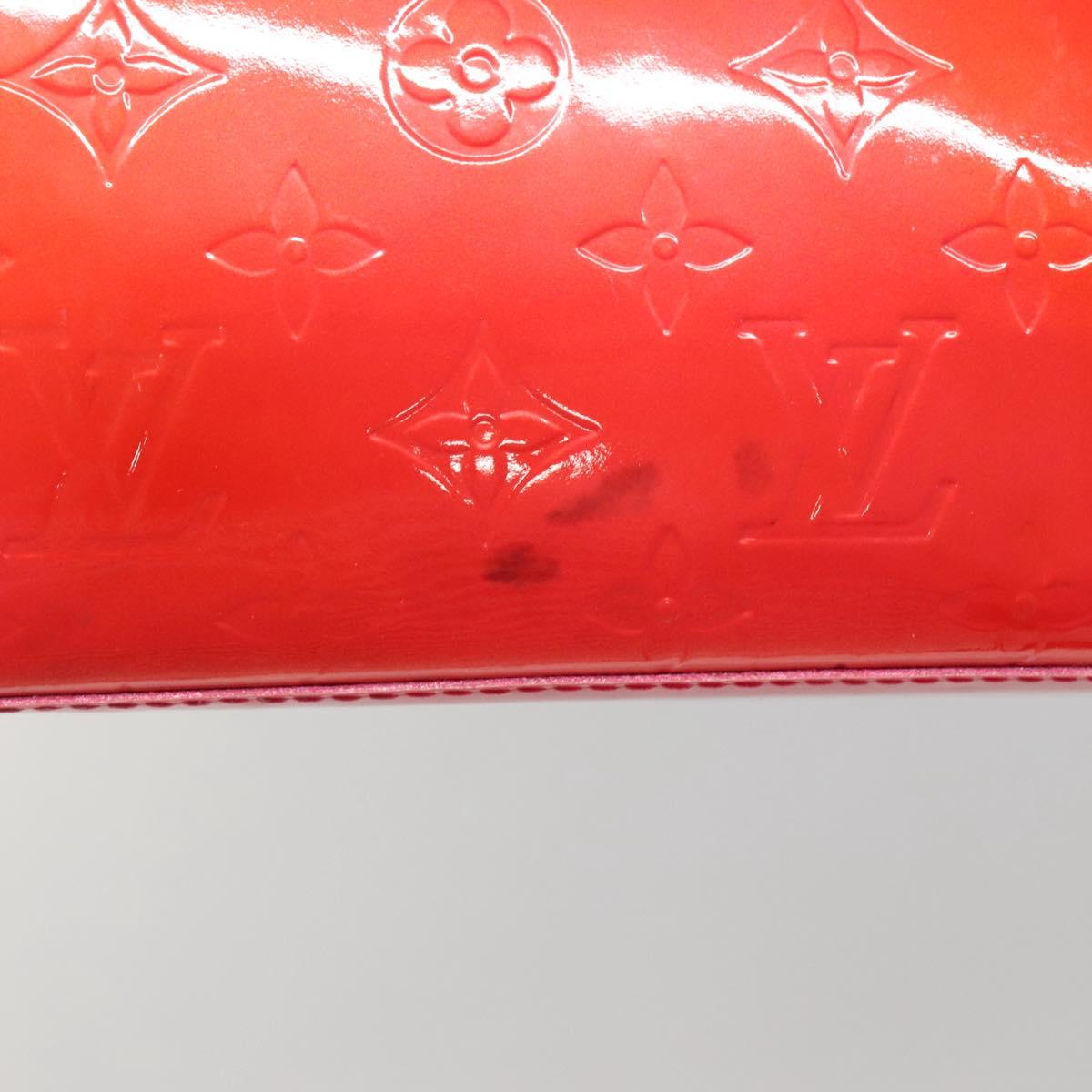LOUIS VUITTON Monogram Vernis Wilshire PM Hand Bag Rose Pop M93643 Auth 139915