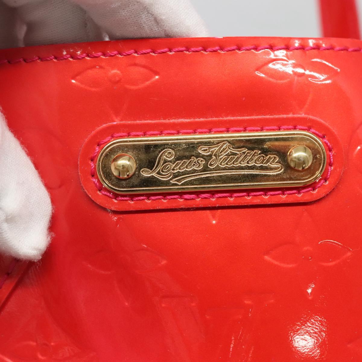 LOUIS VUITTON Monogram Vernis Wilshire PM Hand Bag Rose Pop M93643 Auth 139915