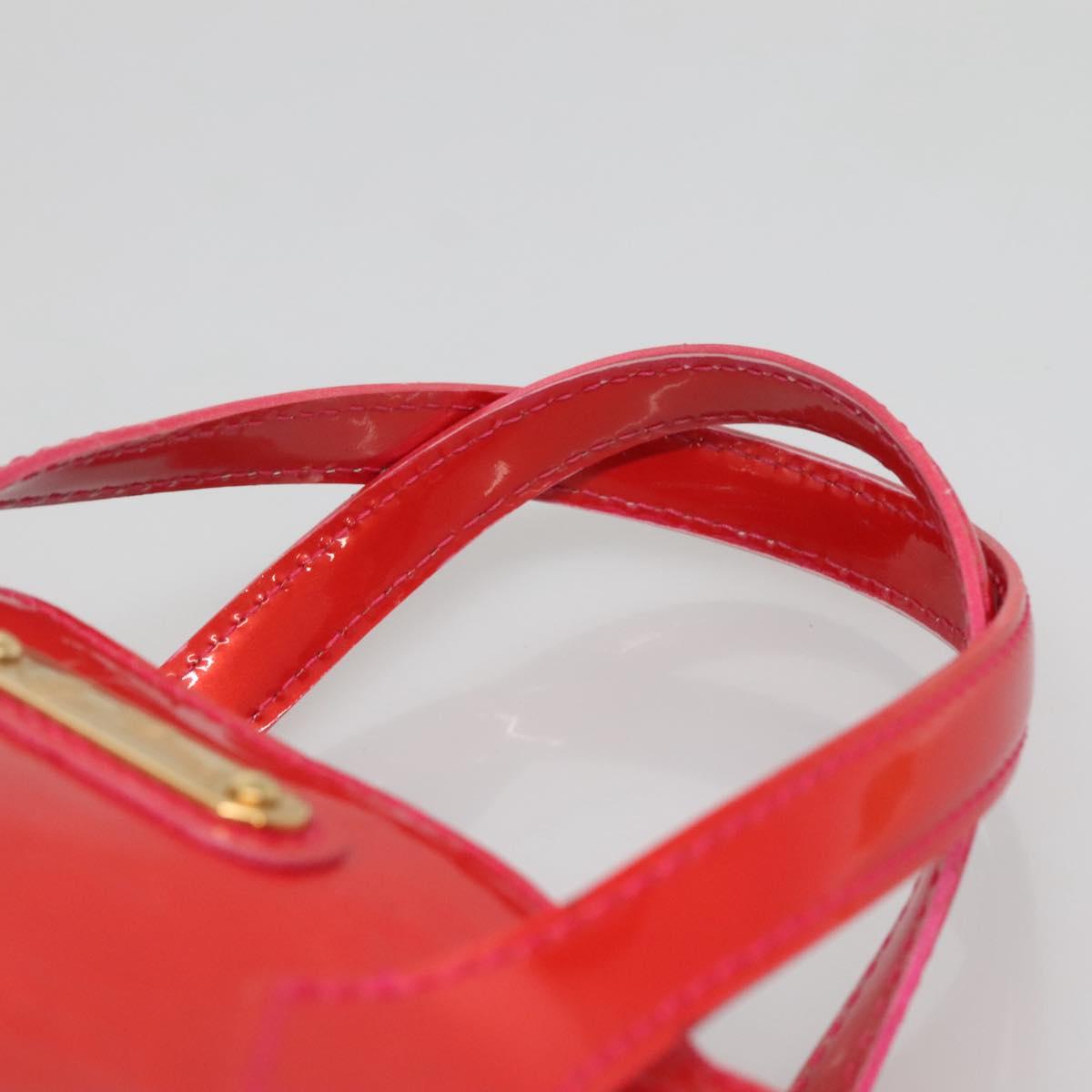 LOUIS VUITTON Monogram Vernis Wilshire PM Hand Bag Rose Pop M93643 Auth 139915