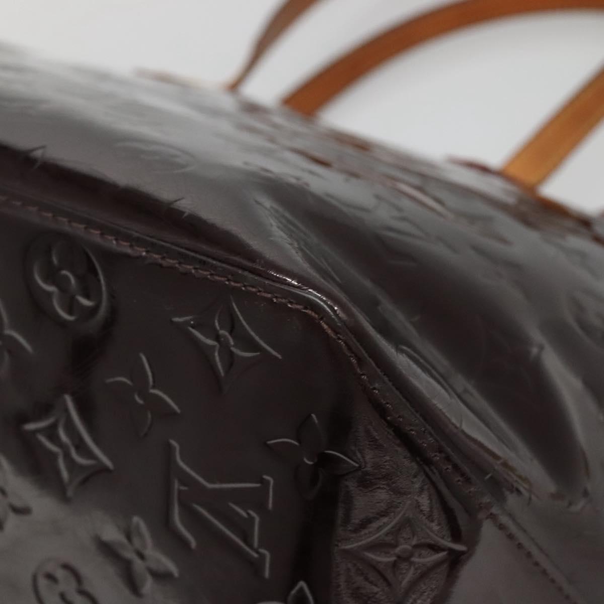 LOUIS VUITTON Monogram Vernis Bellevue GM Tote Bag Amarante M93589 Auth 139919