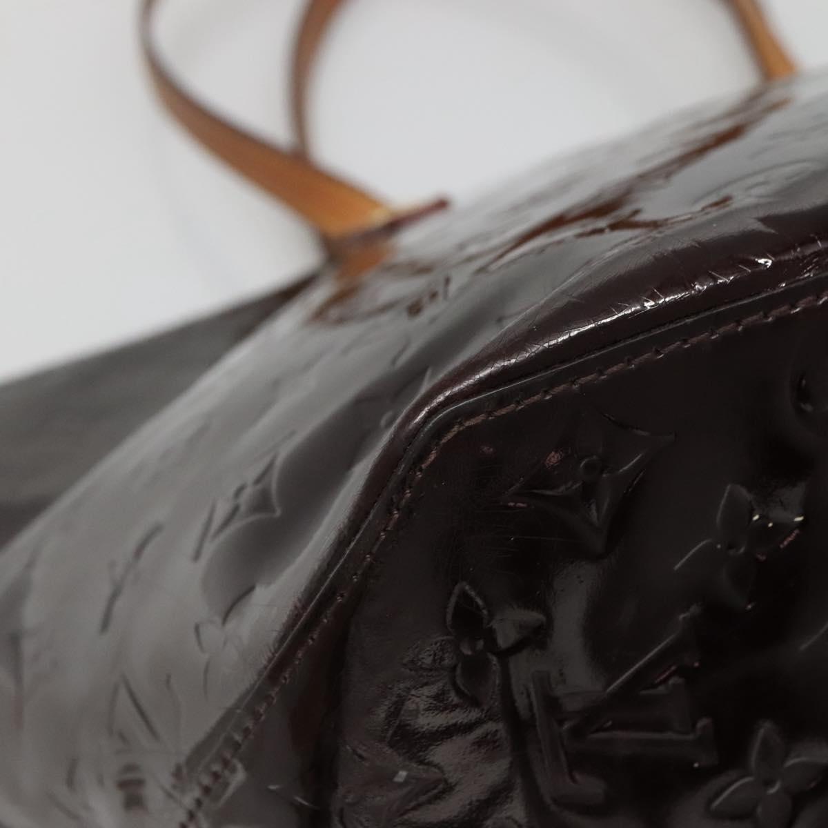 LOUIS VUITTON Monogram Vernis Bellevue GM Tote Bag Amarante M93589 Auth 139919