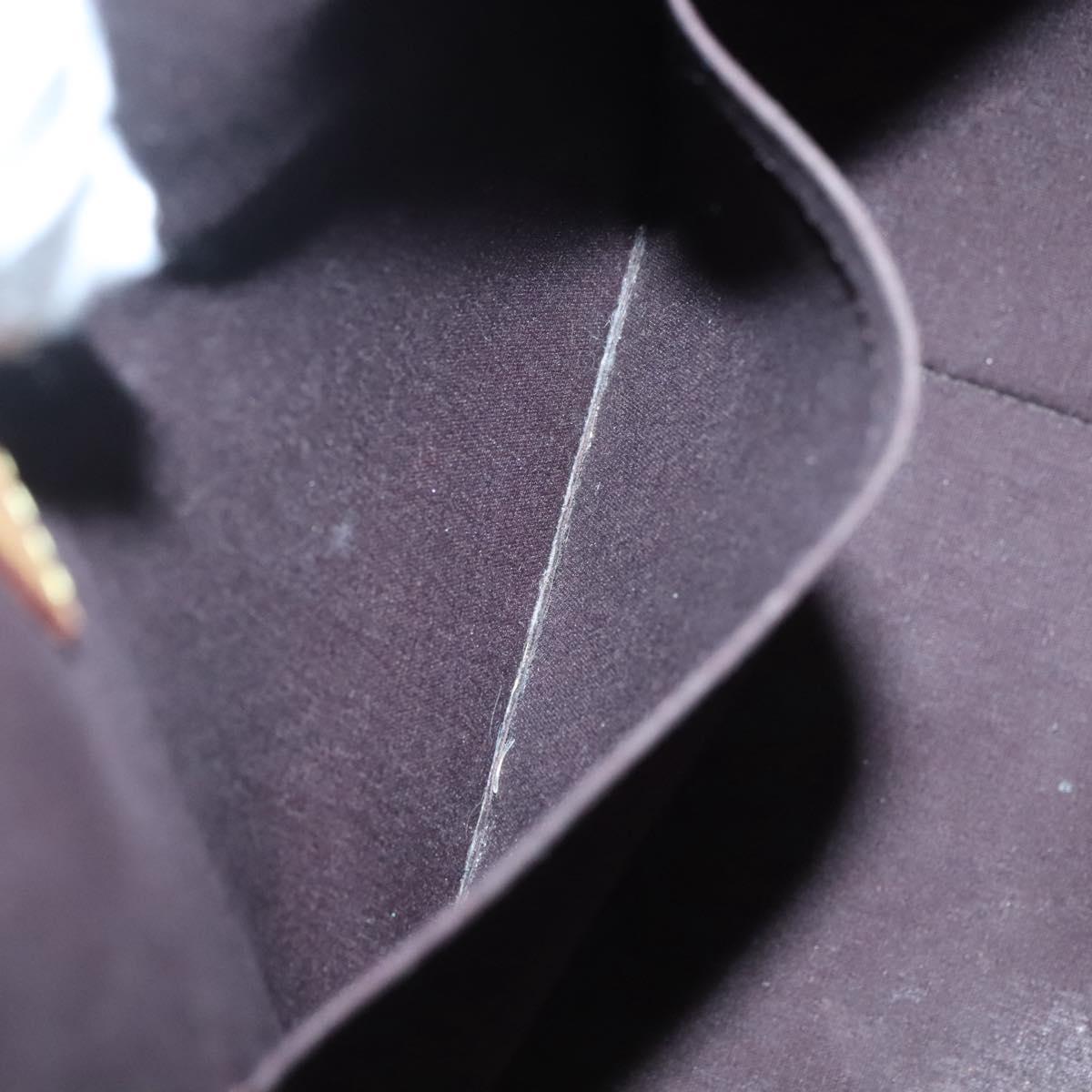 LOUIS VUITTON Monogram Vernis Bellevue GM Tote Bag Amarante M93589 Auth 139919