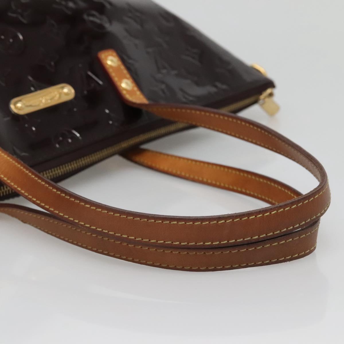 LOUIS VUITTON Monogram Vernis Bellevue GM Tote Bag Amarante M93589 Auth 139919