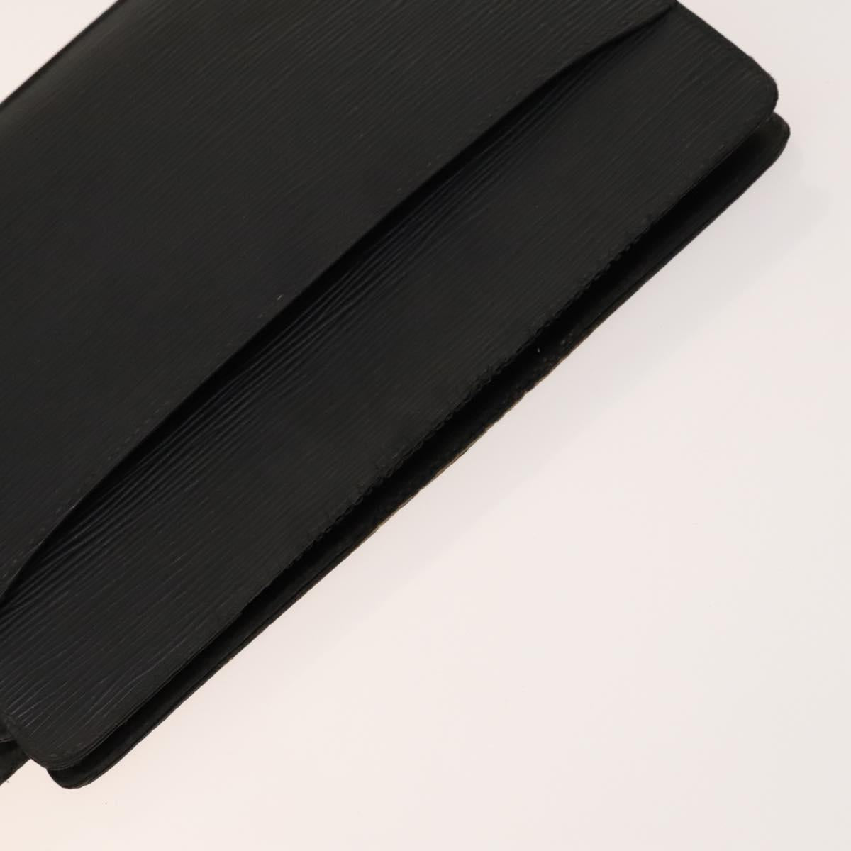 LOUIS VUITTON Epi Pochette Homme Clutch Bag 2Set Black Brown LV Auth 139924