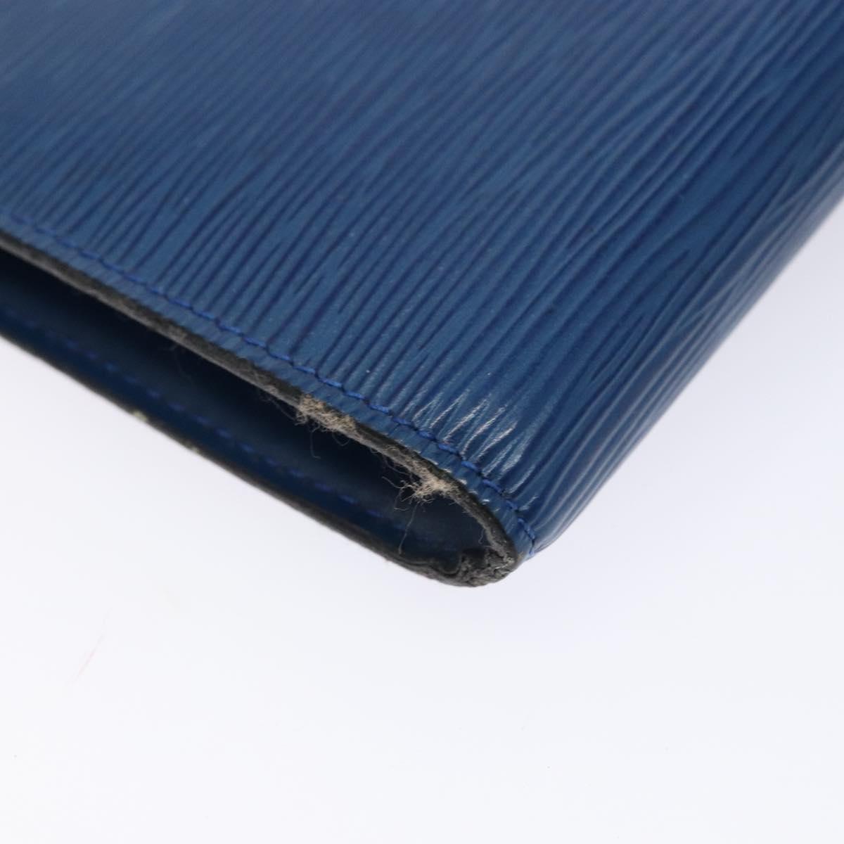 LOUIS VUITTON Epi Pochette Accessoires Pouch Blue M52985 LV Auth 139925